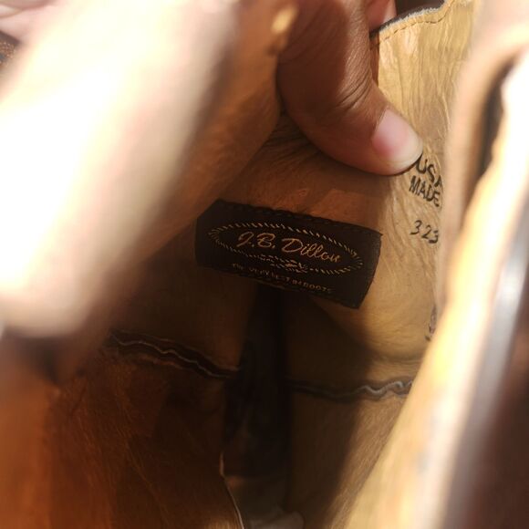 JB Dillion Genuine Goat Skin Western Size 9 Western Cowgirl JNW2308 Embroidery - Picture 9 of 11